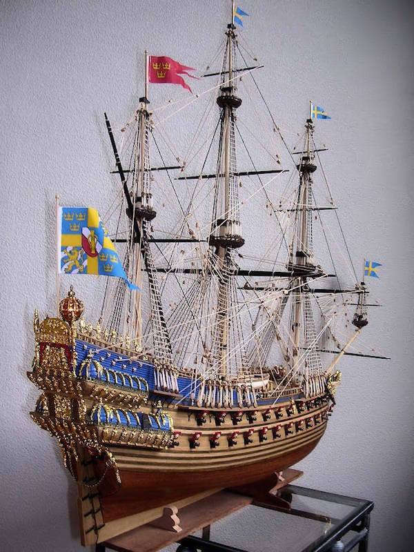 Image of 1:75 Scale Vasa Swedish warship Corel Kit as in 1628