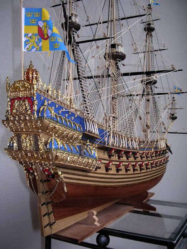 Image of 1:75 Scale Vasa Swedish warship Corel Kit as in 1628