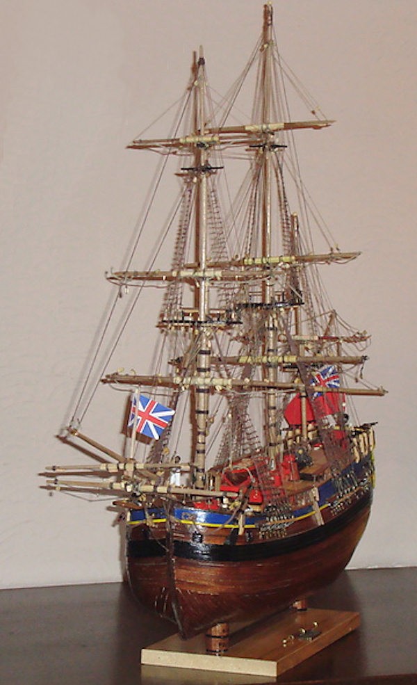 Image of AL HMS Endeavour Bark 1768 1/64th scale