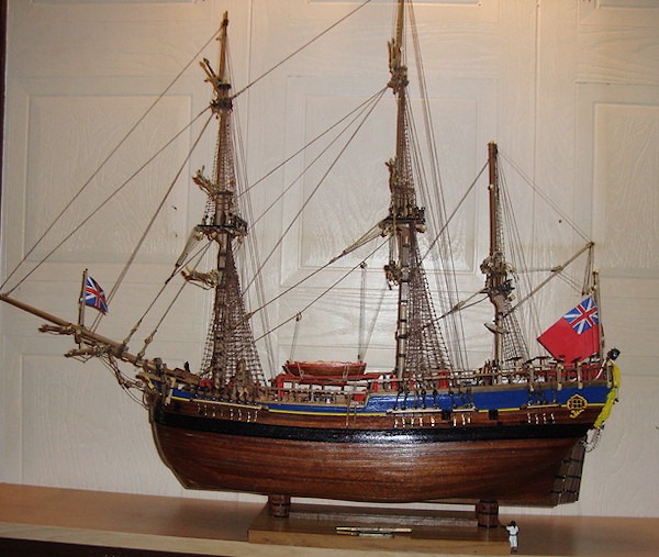 Image of AL HMS Endeavour Bark 1768 1/64th scale