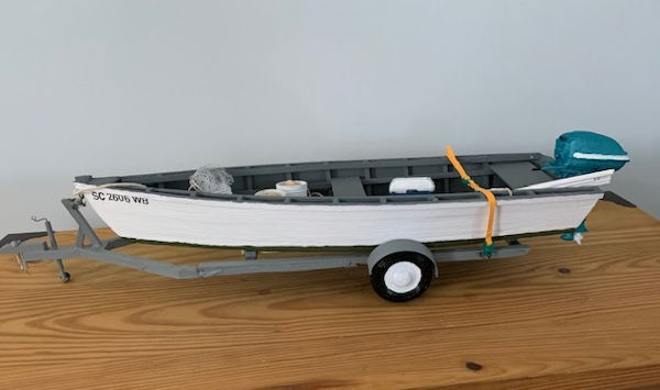 Image of Outboard Motor Boat Scratch Built