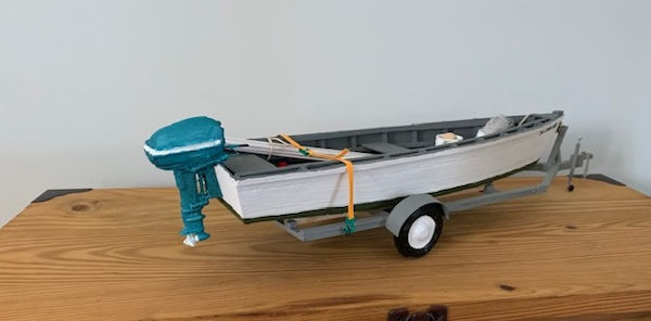 Image of Outboard Motor Boat Scratch Built
