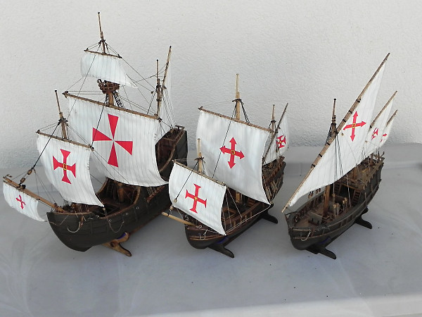 Image of Columbus's Fleet: Santa Maria, Nina, and Pinta