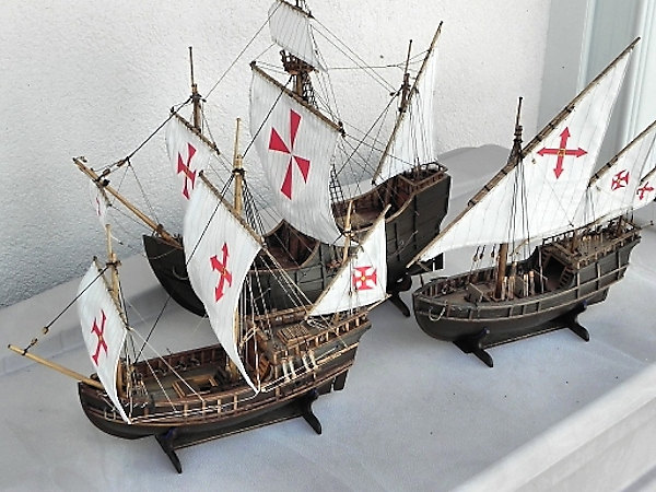 Image of Columbus's Fleet: Santa Maria, Nina, and Pinta